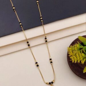 Star Disc CZ Pendant Mangalsutra Chain